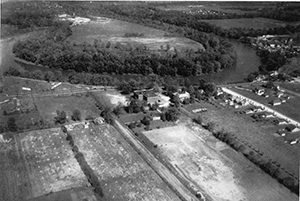 White River and Broad Ripple Park Aerial 1925